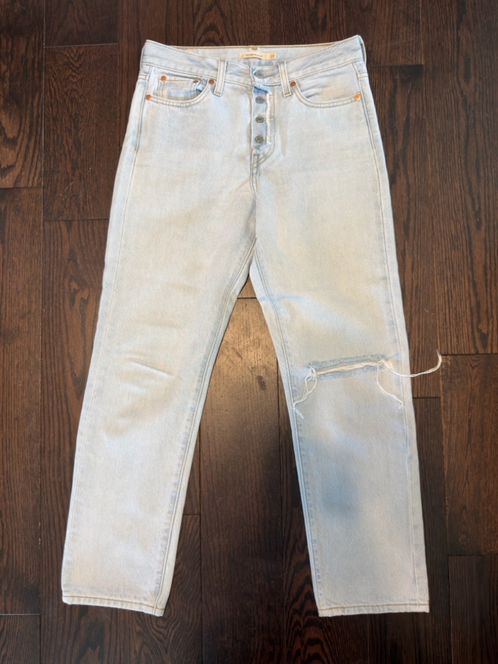 Levi's Light Blue Wedgie Straight Jeans